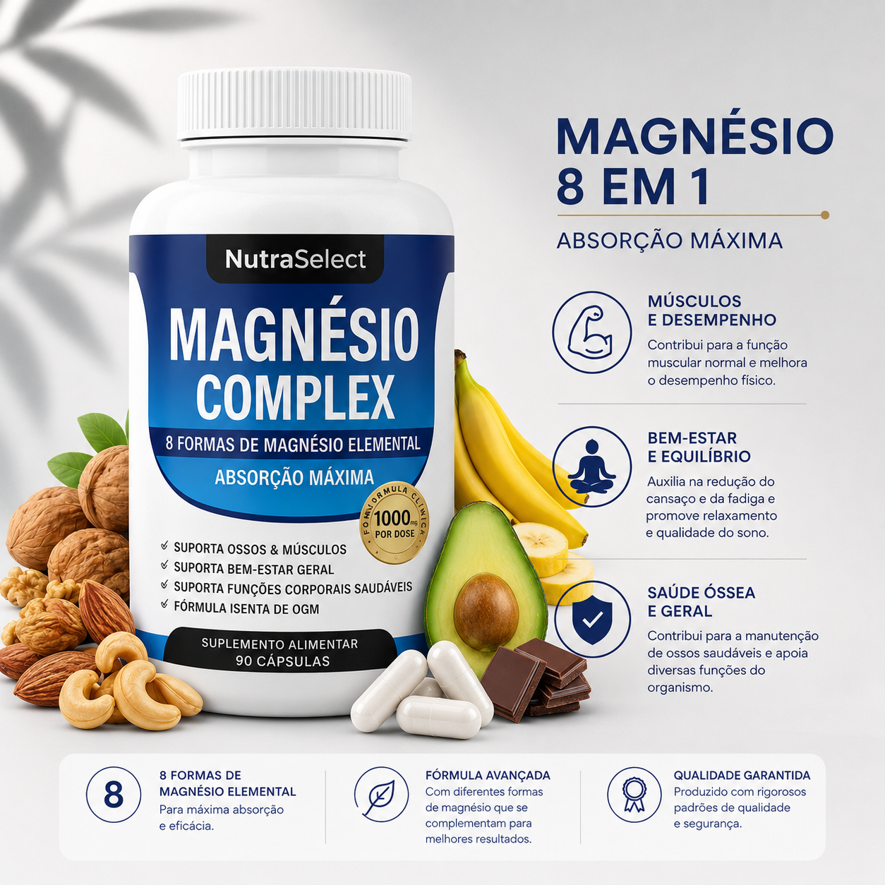 Mag8 Complex - 8 Formas de de Magnesio • 1000 mg • Alta Absorción