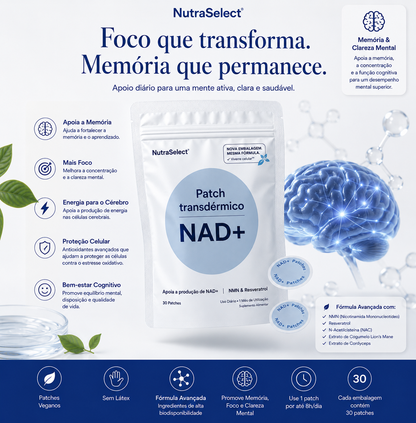 Parche Transdérmico NAD+ - Reparación Celular y Equilibrio Metabólico