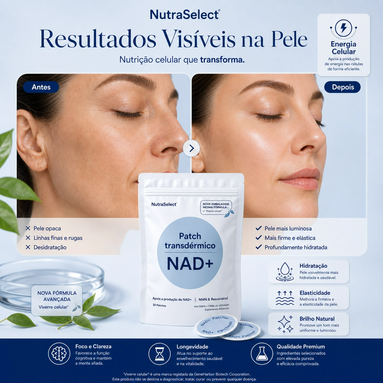 Parche Transdérmico NAD+ - Reparación Celular y Equilibrio Metabólico